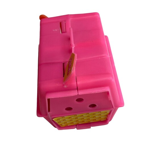 Mattel 1986 Fluffy Grey Dog / Cat with Pink Carrier Case - Picture 4 of 10